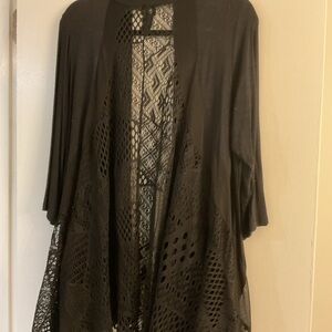 💎 Black Women's Open Front Cardigan